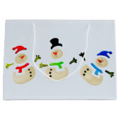 Farbenfrohe Weihnachtsfeier Große Geschenktüte (Vorderseite)