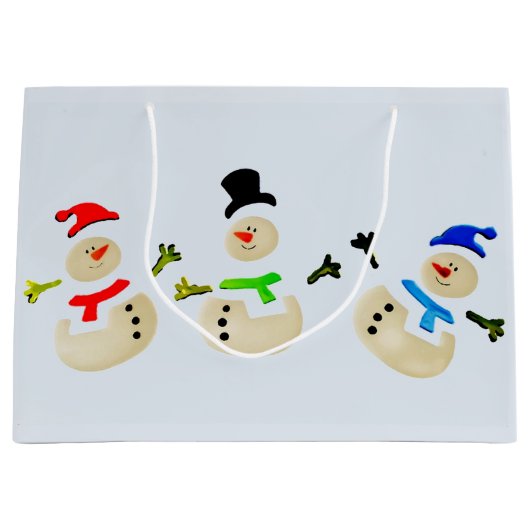 Farbenfrohe Weihnachtsfeier Große Geschenktüte (Vorderseite)