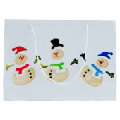 Farbenfrohe Weihnachtsfeier Große Geschenktüte (Rückseite)