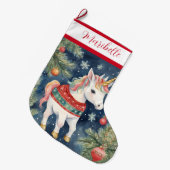 Farbenfrohe Weihnachtsfeier Großer Weihnachtsstrumpf (Vorderansicht (hängend))