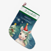 Farbenfrohe Weihnachtsfeier Großer Weihnachtsstrumpf (Vorderansicht (hängend))