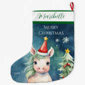 Farbenfrohe Weihnachtsfeier Großer Weihnachtsstrumpf (Rückseite)