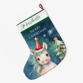 Farbenfrohe Weihnachtsfeier Großer Weihnachtsstrumpf (Rückseite (Hängend))