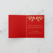 Farbenfrohe Weihnachtsfeier Karte (Innenseite)