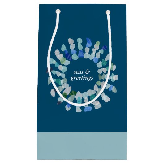 Farbenfrohe Weihnachtsfeier Kleine Geschenktüte (Vorderseite)