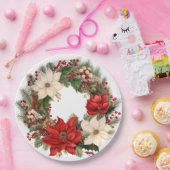 Farbenfrohe Weihnachtsfeier Pappteller (Party)