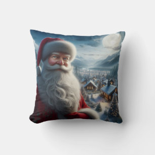 Farbenfrohe Weihnachtsfeier vor dem Fortfahren Kissen