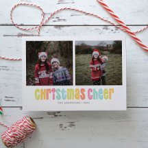 Farbenfrohe Weihnachtsfeier Zwei Fotos Weihnachten