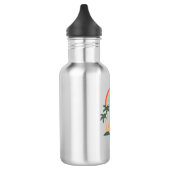 farbenfrohe Weihnachtsfeiertage Edelstahlflasche (Links)