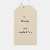 Farbenfrohe Weihnachtsfeiertage Geschenkanhänger (Rückseite)