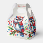 Farbenfrohe Weihnachtsfeiertage-Geschenkboxen Geschenkschachtel (Rückseite)