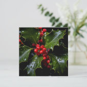 Farbenfrohe Weihnachtsfeiertage Grußkarte Feiertagskarte (Stehend Vorderseite)