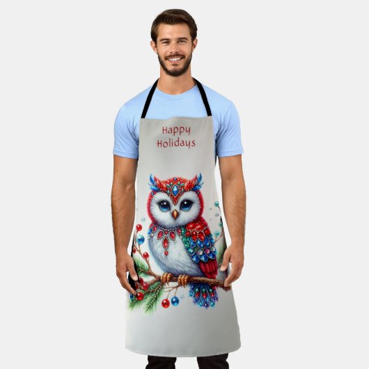 Farbenfrohe Weihnachtsfeiertage-Schürze Schürze (Getragen)