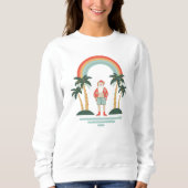 farbenfrohe Weihnachtsfeiertage Sweatshirt (Vorderseite)