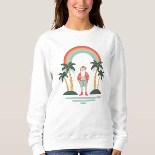 farbenfrohe Weihnachtsfeiertage Sweatshirt (Vorderseite)
