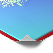Farbenfrohe Weihnachtsgebäck groß Poster (Ecke)