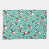 Farbenfrohe Weihnachtsgeburten und Winter-Foliage Küchentuch (Horizontal)