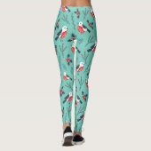 Farbenfrohe Weihnachtsgeburten und Winter-Foliage Leggings (Rückseite)