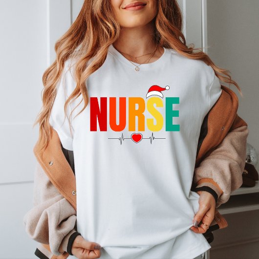 Farbenfrohe Weihnachtsgeschenke für die Krankenpfl T-Shirt