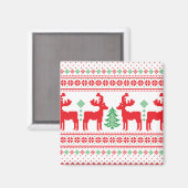 Farbenfrohe Weihnachtsgeschenke Magnet (Vorderseite/Rückseite)