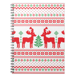 Farbenfrohe Weihnachtsgeschenke Notizblock