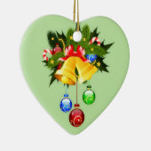 Farbenfrohe Weihnachtsglocken Keramik Ornament (Rechts)