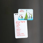 Farbenfrohe Weihnachtskarikatur Magnet