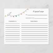 Farbenfrohe Weihnachtskarte (Vorderseite)