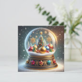 Farbenfrohe Weihnachtskarte! Feiertagskarte (Stehend Vorderseite)