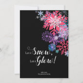 Farbenfrohe Weihnachtskarte für Mitternacht Snowfl Einladung (Vorderseite)