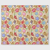 Farbenfrohe Weihnachtskekse Geschenkpapier (Flach)