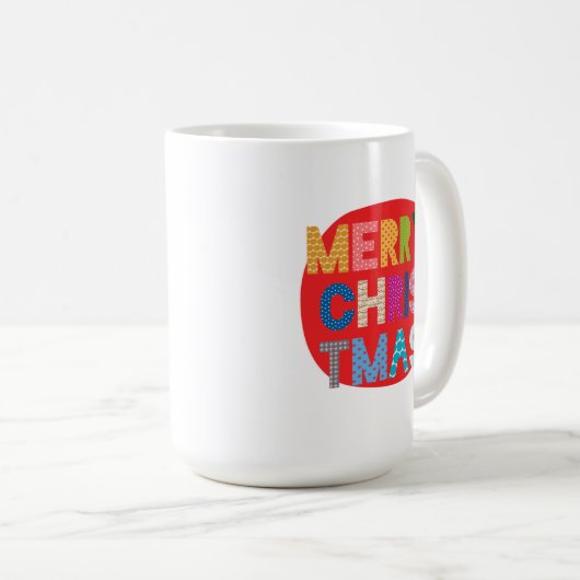 Farbenfrohe Weihnachtskids Weihnachtsgeschenk Tass Kaffeetasse (VorderseiteRechts)