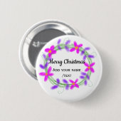 Farbenfrohe Weihnachtskranzgarten hinzufügen Button (Vorne & Hinten)