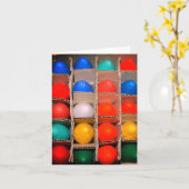 Farbenfrohe Weihnachtsleuchten in einer Schachtel Karte (Gelbe Blume)