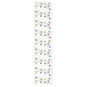 Farbenfrohe Weihnachtsleuchten Tischläufer (Vorderseite)