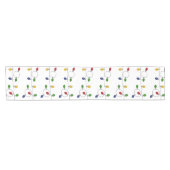 Farbenfrohe Weihnachtsleuchten Tischläufer (Horizontal)