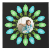 Farbenfrohe Weihnachtslichter Grafischer Foto Cube Würfel (Rechts)