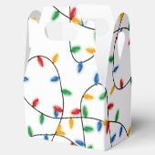 Farbenfrohe Weihnachtslichtmuster Geschenkschachtel (Geöffnet)