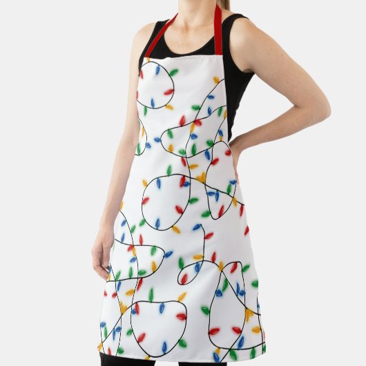 Farbenfrohe Weihnachtslichtmuster Schürze (InSitu)