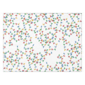 Farbenfrohe Weihnachtslichtmuster Tischdecke (Vorderseite (Horizontal))