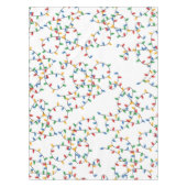 Farbenfrohe Weihnachtslichtmuster Tischdecke (Vorderseite)