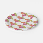 Farbenfrohe Weihnachtslieder Candy Holiday Teller (Schrägansicht)