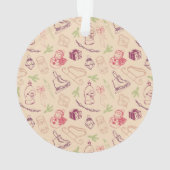 Farbenfrohe Weihnachtslieder Ornament (Rückseite)