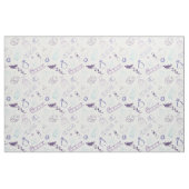 Farbenfrohe Weihnachtsmänner und Vögel Stoff (Fat Quarter (45,7 x 55,9 cm))