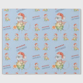 Farbenfrohe Weihnachtsmäuse begrüßt Sie Geschenkpapier (Flach)