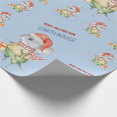 Farbenfrohe Weihnachtsmäuse begrüßt Sie Geschenkpapier (Ecke)
