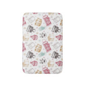 Farbenfrohe Weihnachtsmuster Badematte (Vorderseite Vertikal)