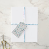 Farbenfrohe Weihnachtsmuster Geschenkanhänger (Mit Garn)