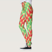 Farbenfrohe Weihnachtsmuster Leggings (Links)