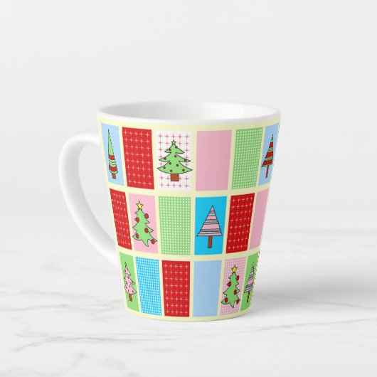 Farbenfrohe Weihnachtsmuster Milchtasse (Linke Ecke)